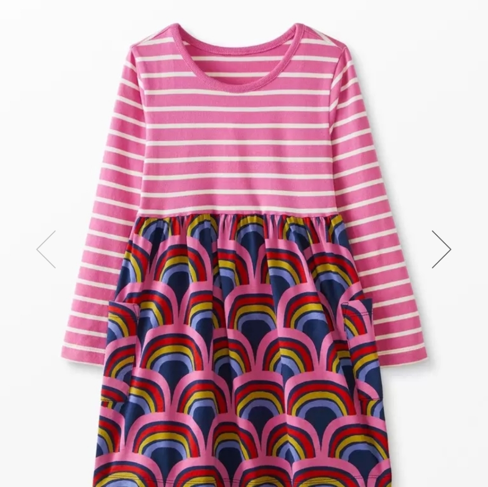Hanna Andersson rainbow dress - NWT